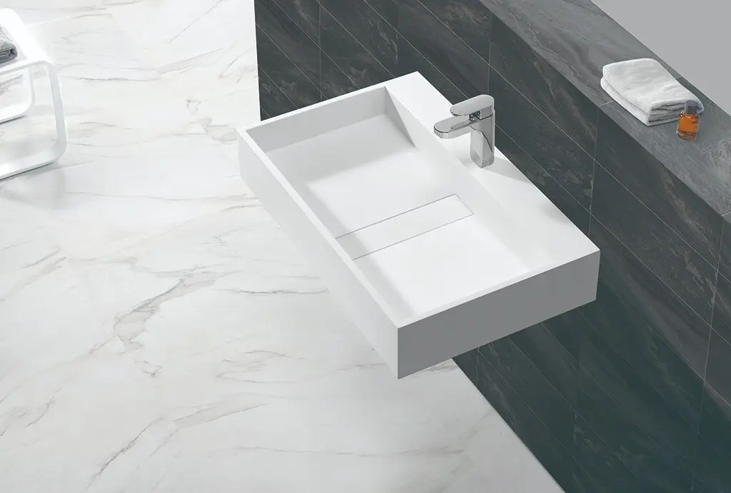 slope marble wall hung basin supplier for home 2