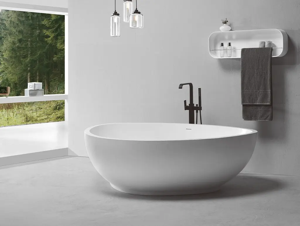 marble modern free standing bath tubs manufacturer for family decoration 2