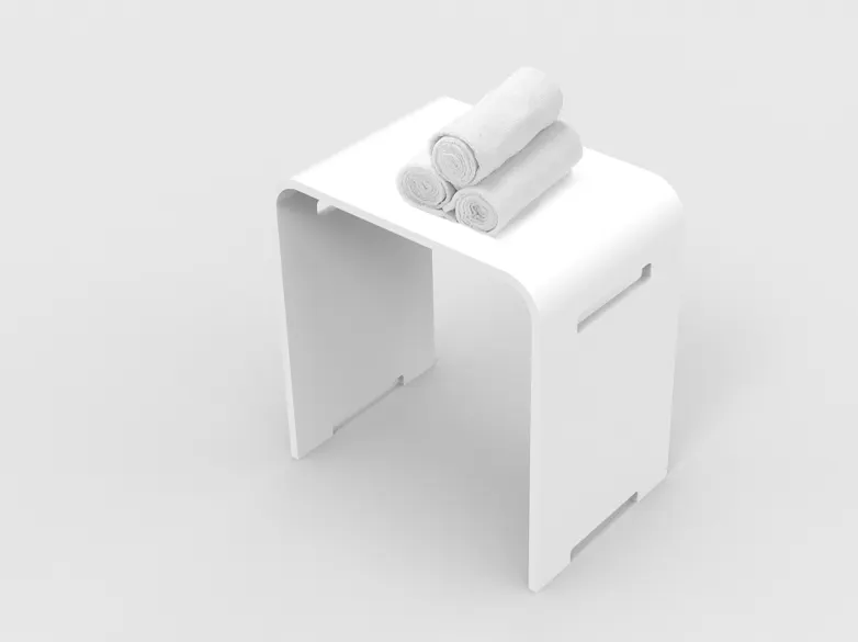 KingKonree small corner shower stool customized for room 2