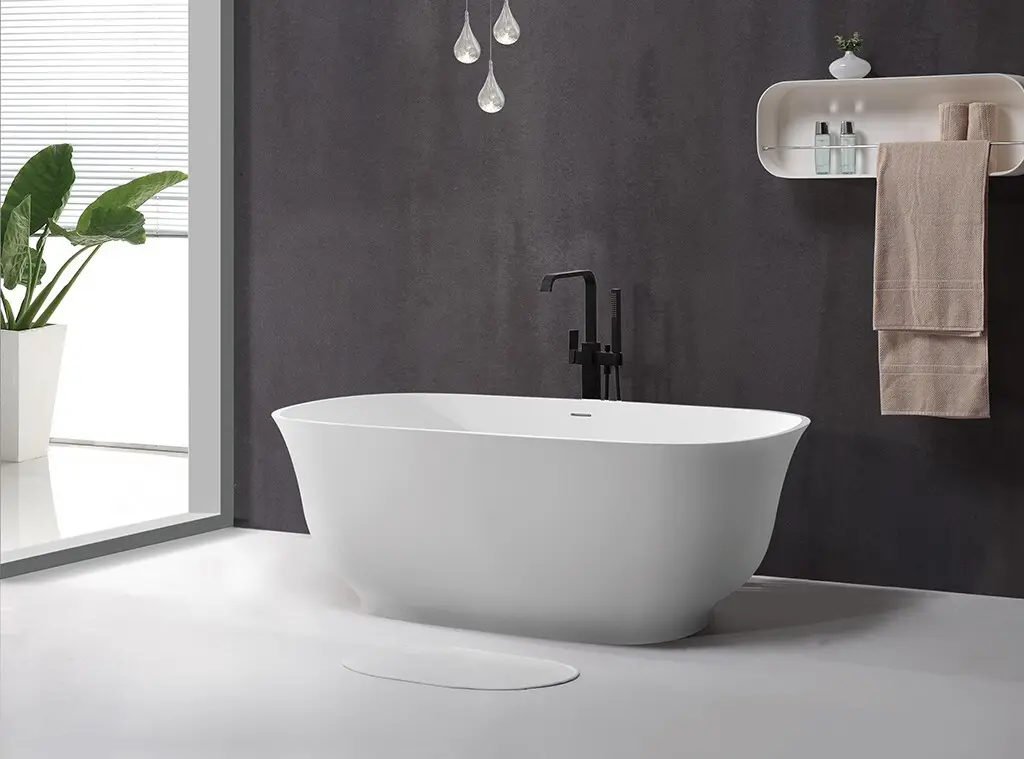 KingKonree large freestanding bath at discount for family decoration 2