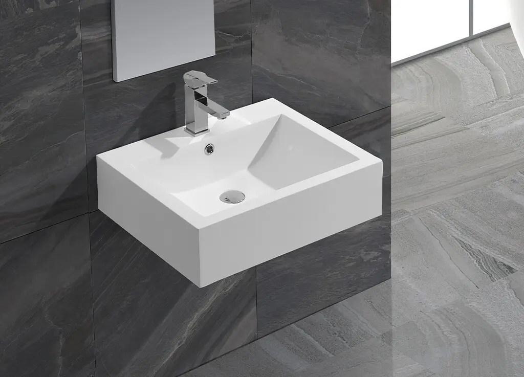 KingKonree wall hung wall mount vessel sink supplier for hotel 2