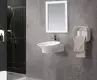 KingKonree wall hung basin with towel rail design for home 2