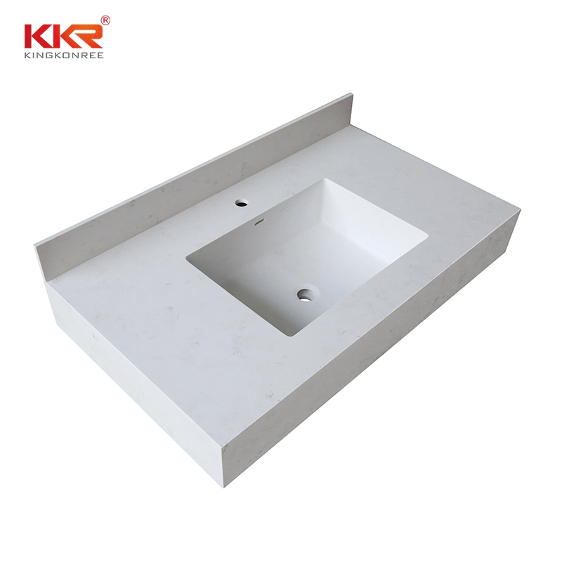 Customized wall hung basin solid surface wall mounted bathroom sink wash basin 1