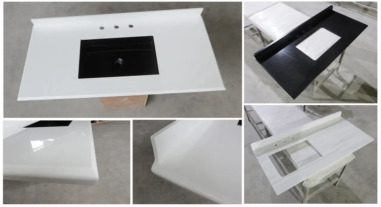 KingKonree 56 inch bathroom vanity top customized for bathroom 2