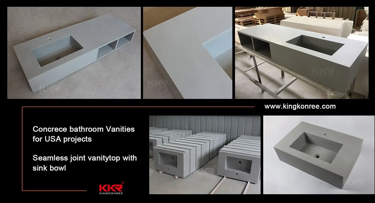 market all in one bathroom sink and countertop customized for hotel 2