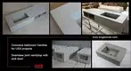 market all in one bathroom sink and countertop customized for hotel 2