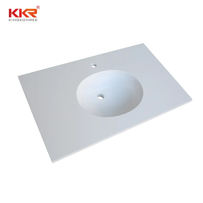 KingKonree white marble bathroom countertops supplier for home 1