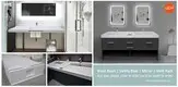 piece all in one bathroom sink and countertop latest design for hotel 2