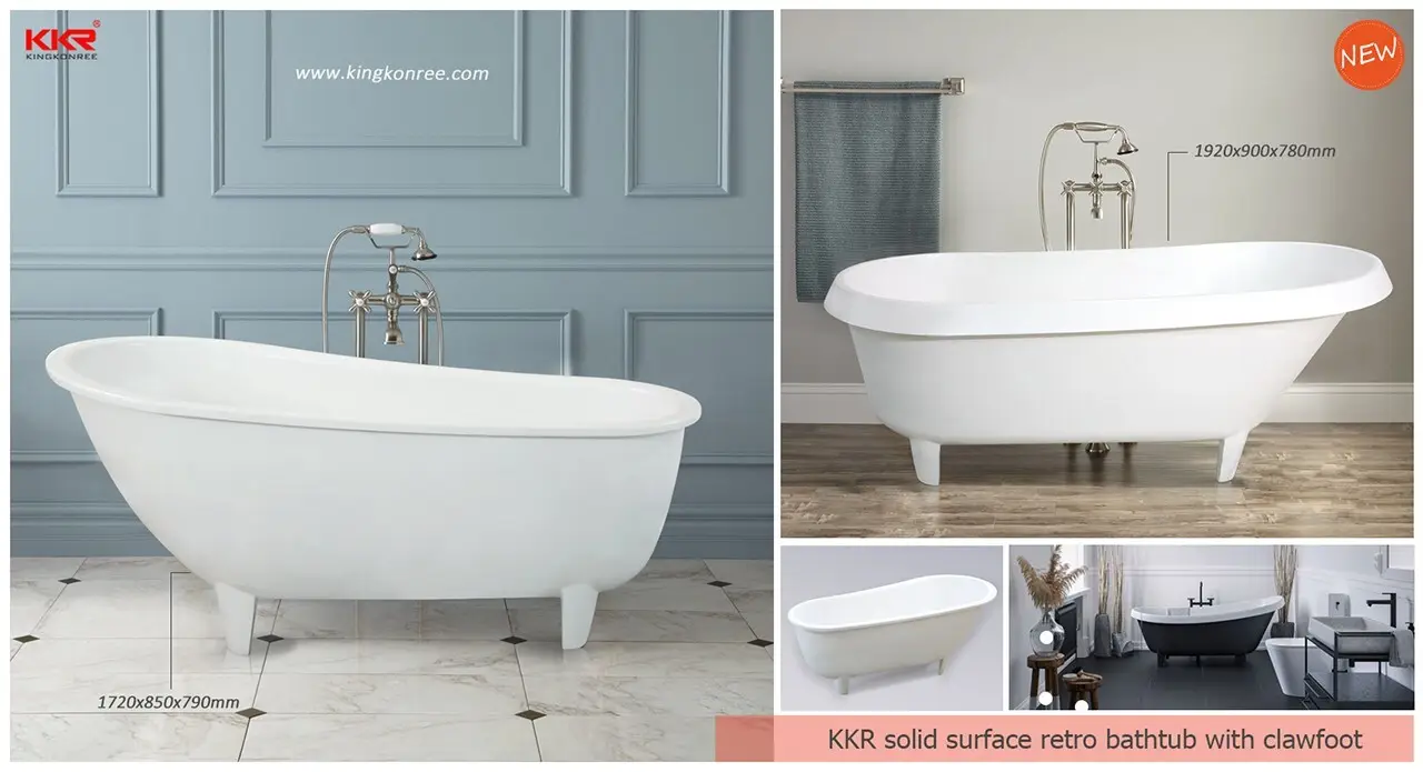 KingKonree white free standing bath for sale free design for shower room 7