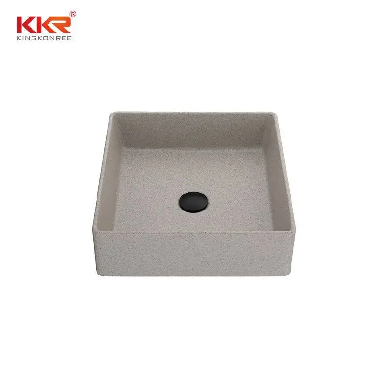 Family Home Quartz Stone Kitchen Sink Bathroom Basin Mable Color Sink 1