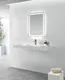 brown wall mount corner sink customized for hotel 2