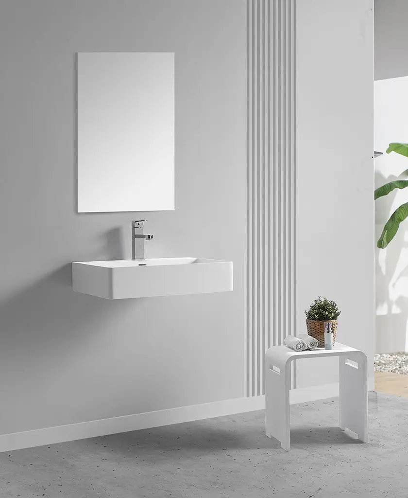 KingKonree marble round wall mount sink design for hotel 2