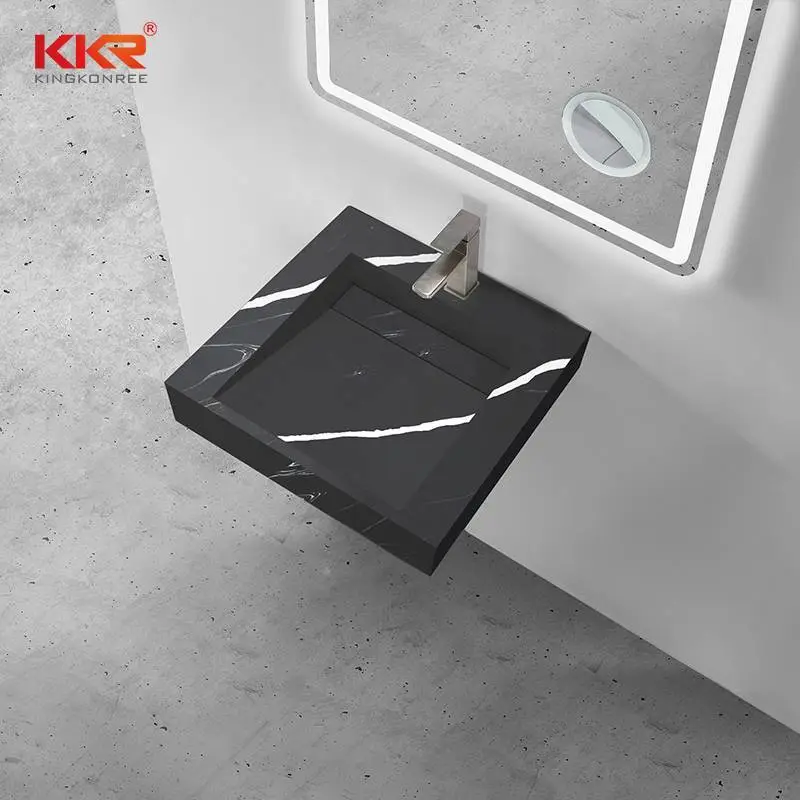 Hot Sales Europe Design Kunstmarmor-Wandwaschbecken mit fester Oberfläche 1