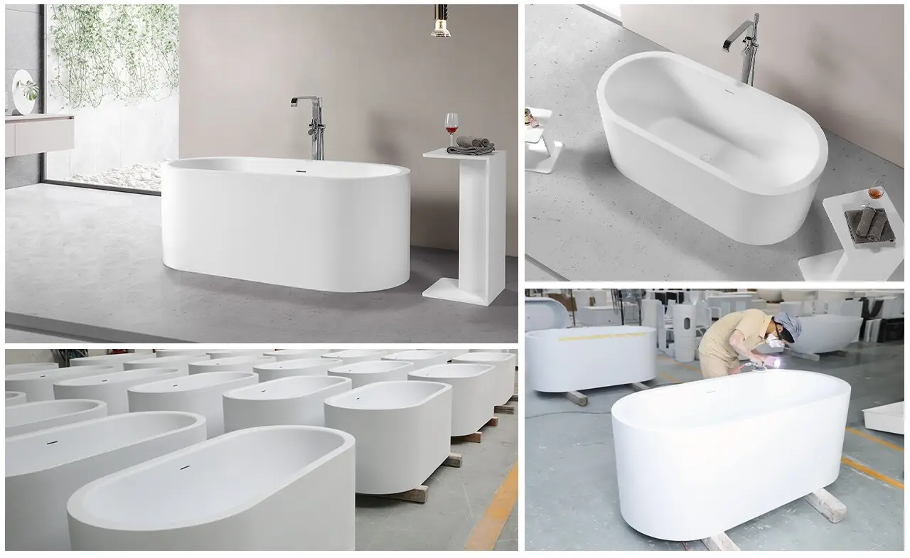 KingKonree cheap free standing bath tubs manufacturer for bathroom 8