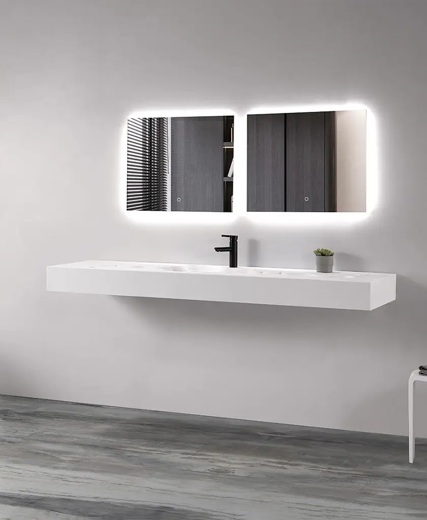 KingKonree wall hung wall mount corner sink sink for toilet 2