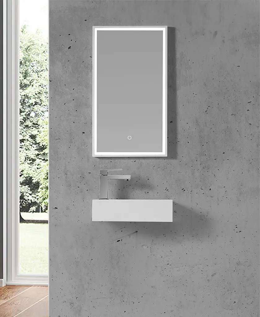 solid wall hung toilet and basin set design for home 2