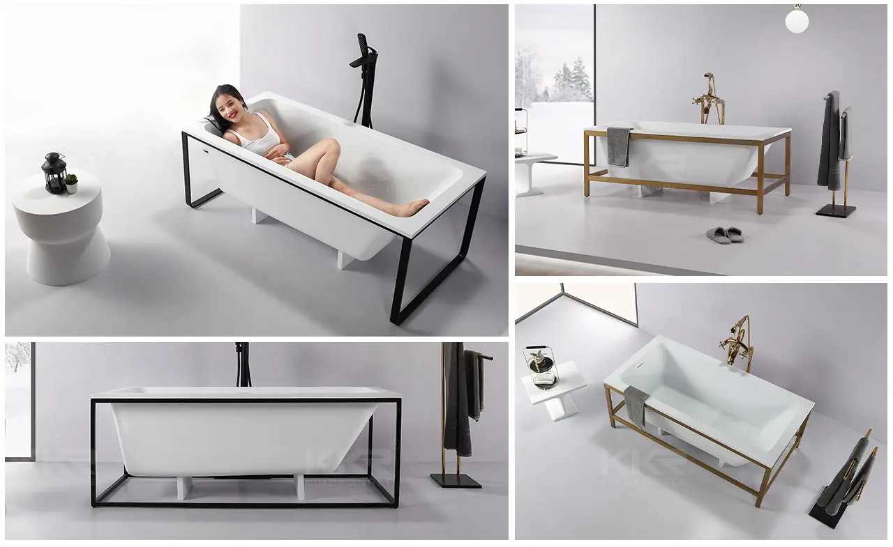 KingKonree bulk production best acrylic bathtub manufacturers supplier for shower room 8