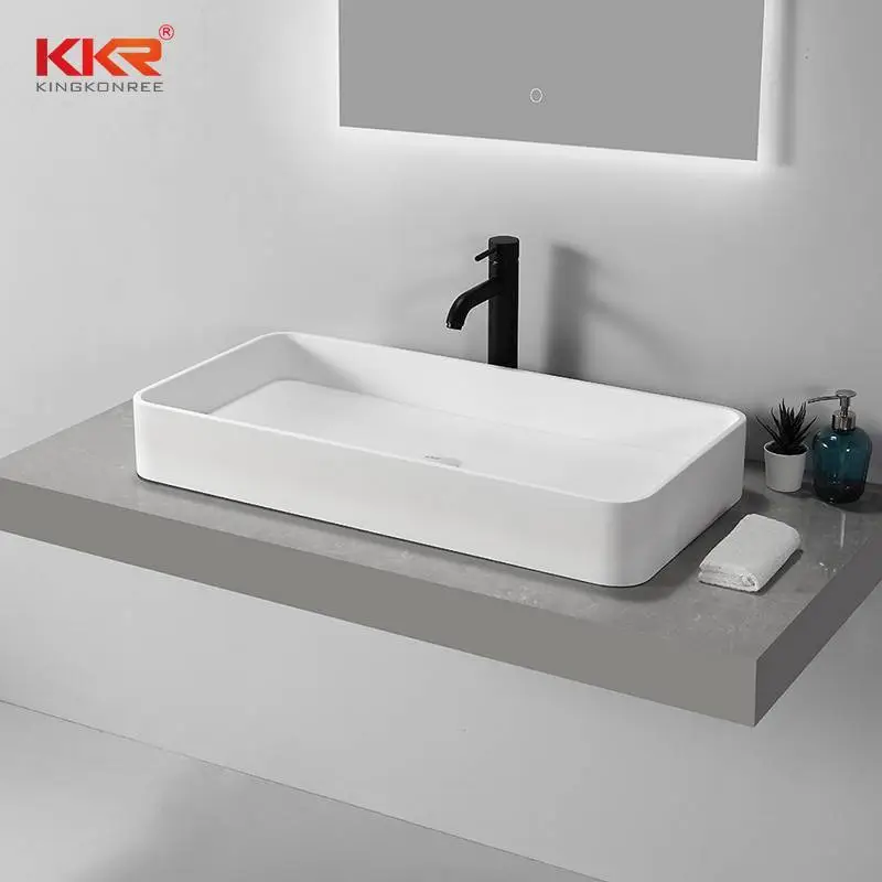 חדר רחצה מלבני כיור דלפק עליון KKR-1700 1