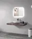 durable square above counter bathroom sink cheap sample for restaurant 2