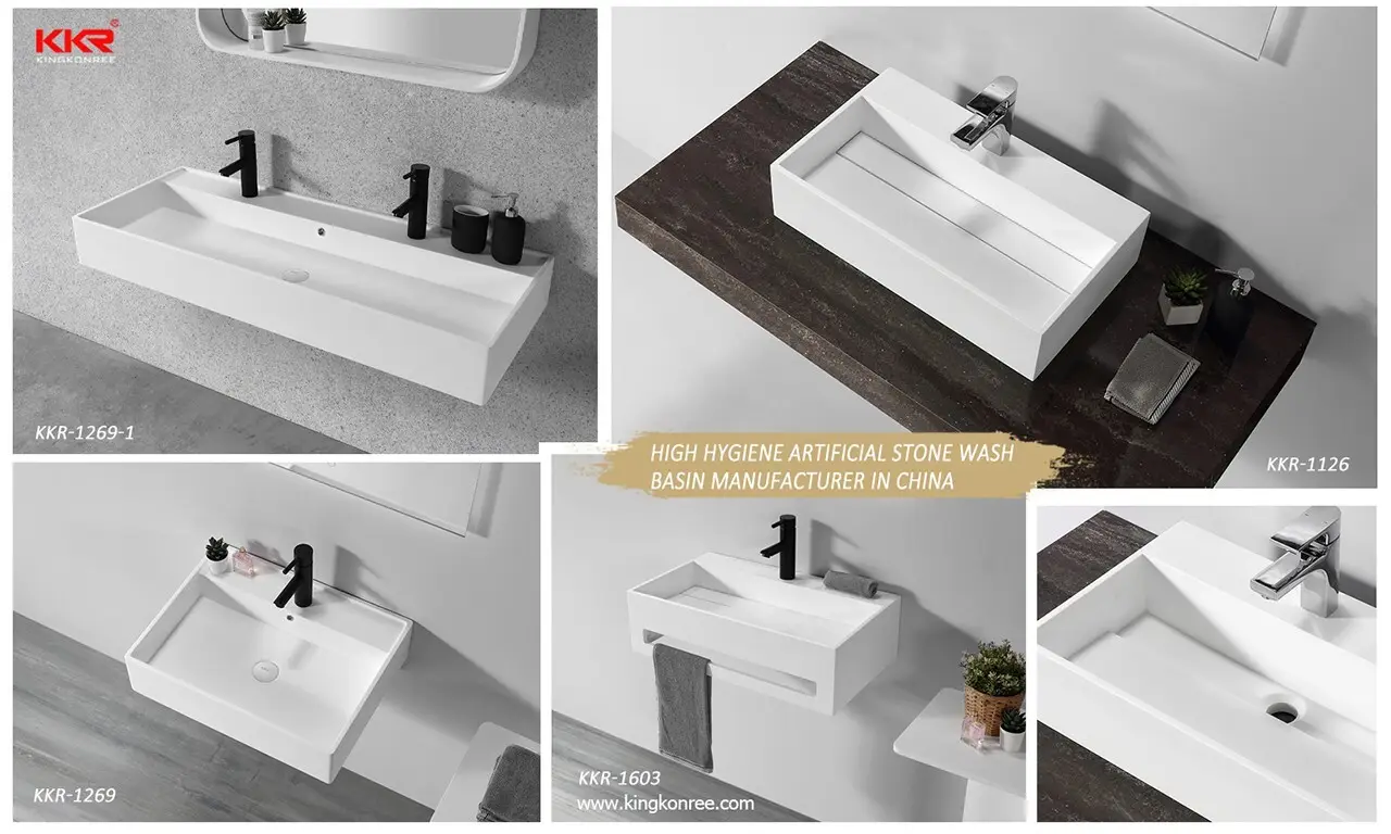 royal wall hung double basin sink for home 4