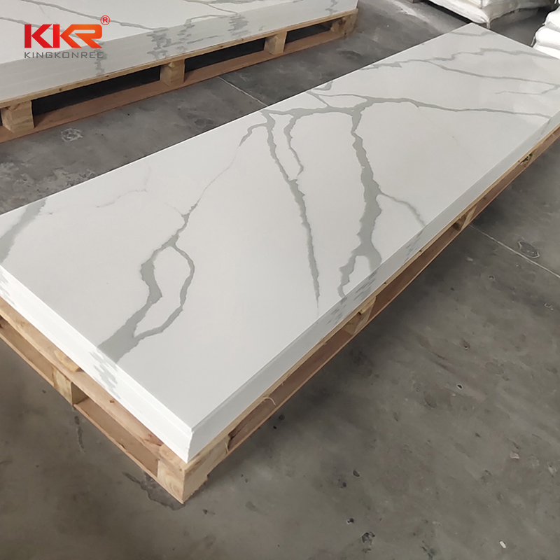 Newly Carrara Marble Stone Artificial Solid Surface Sheet | Kingkonree