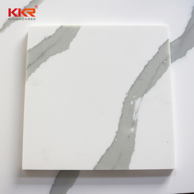 Newly Carrara Marble Stone Artificial Solid Surface Sheet | Kingkonree