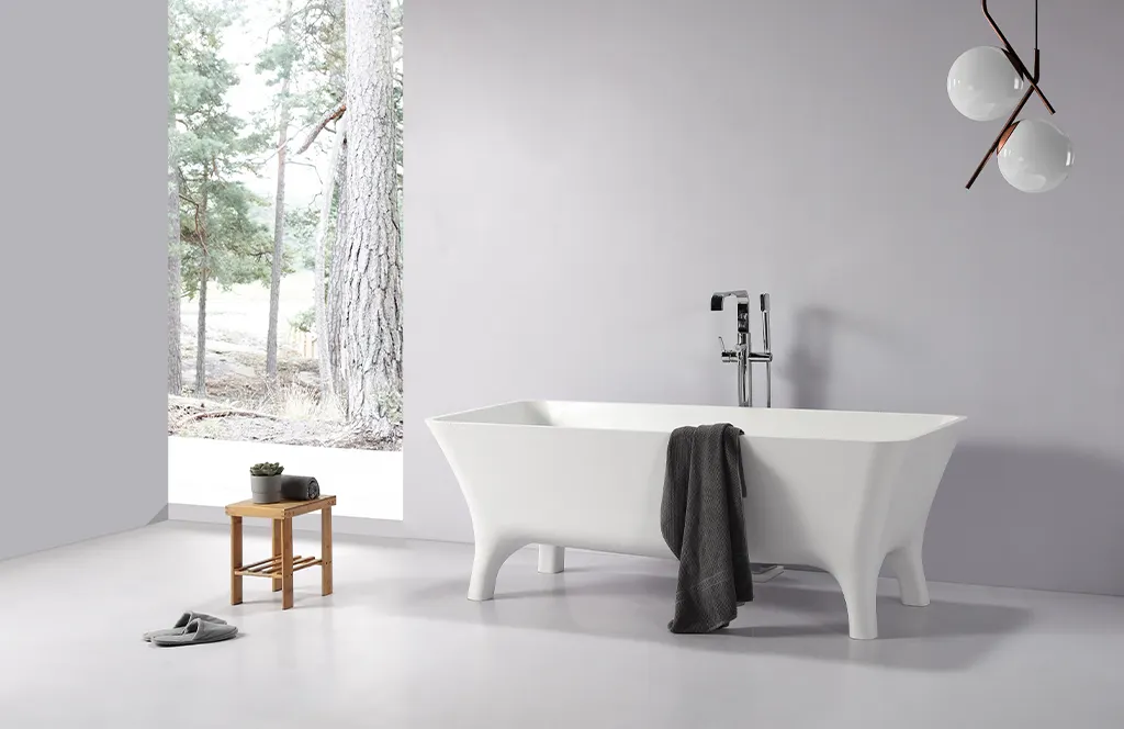 KingKonree bulk production freestanding acrylic soaking tubs custom for family decoration 2