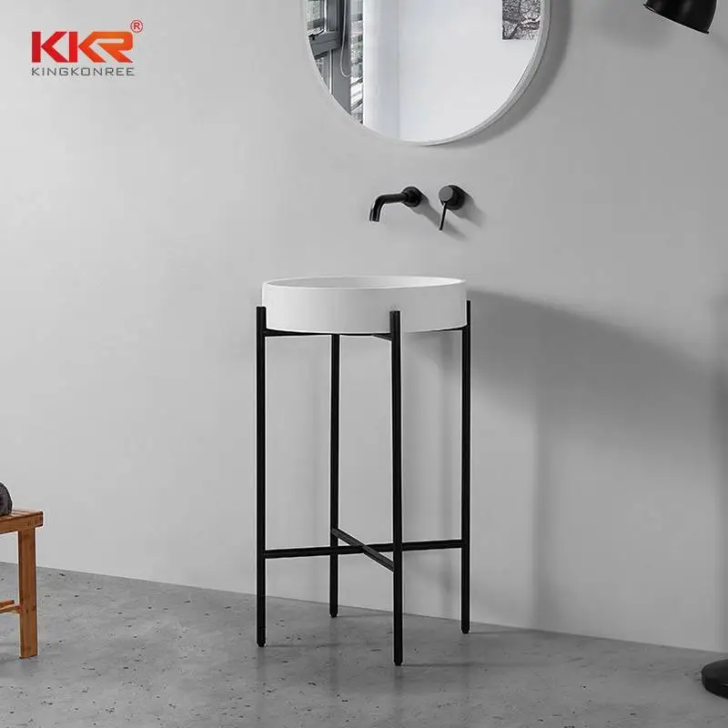 Hot Selling Concise Style Acrylic Solid Surface Stone Wash Basin KKR-1157 1