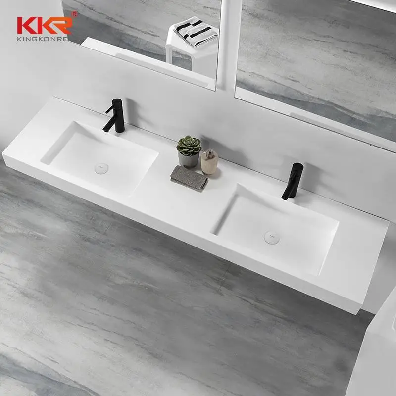 Set da bagno in superficie solida acrilica con specchio KKR-1297 1