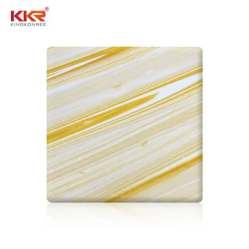 Newly Solid Surface Stone Resin Translucent Sheets KKR-A106 1