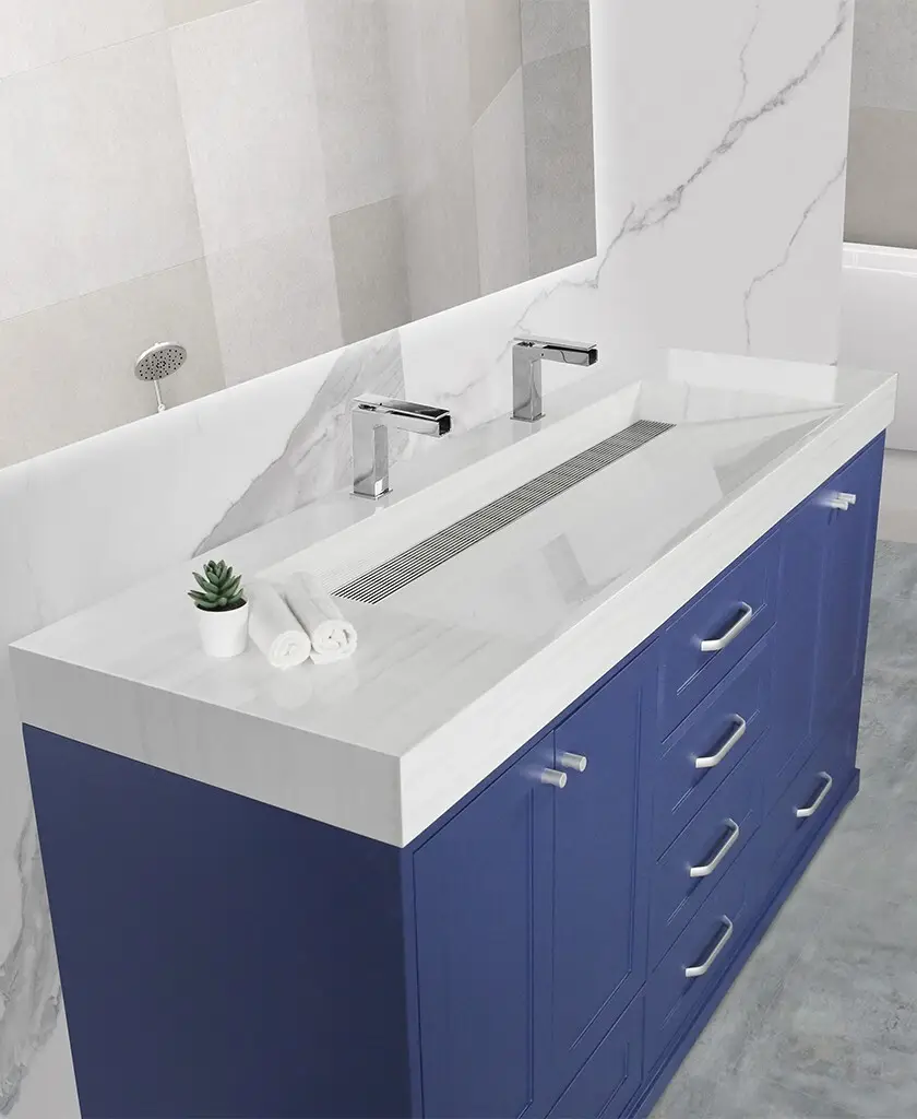 KingKonree hot-sale double sink cabinet factory for hotel 2
