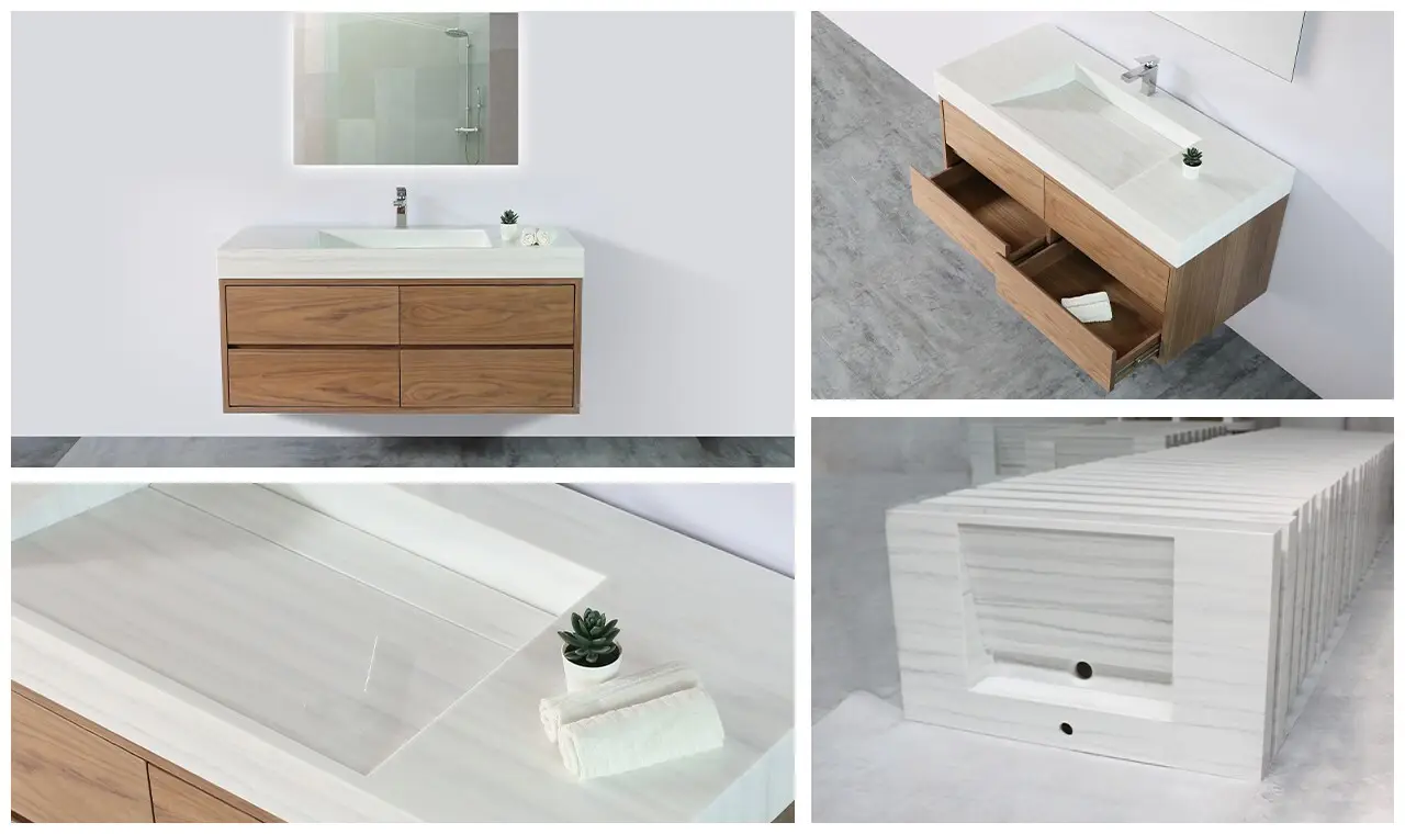 KingKonree sink and cabinet combo latest design for home 4