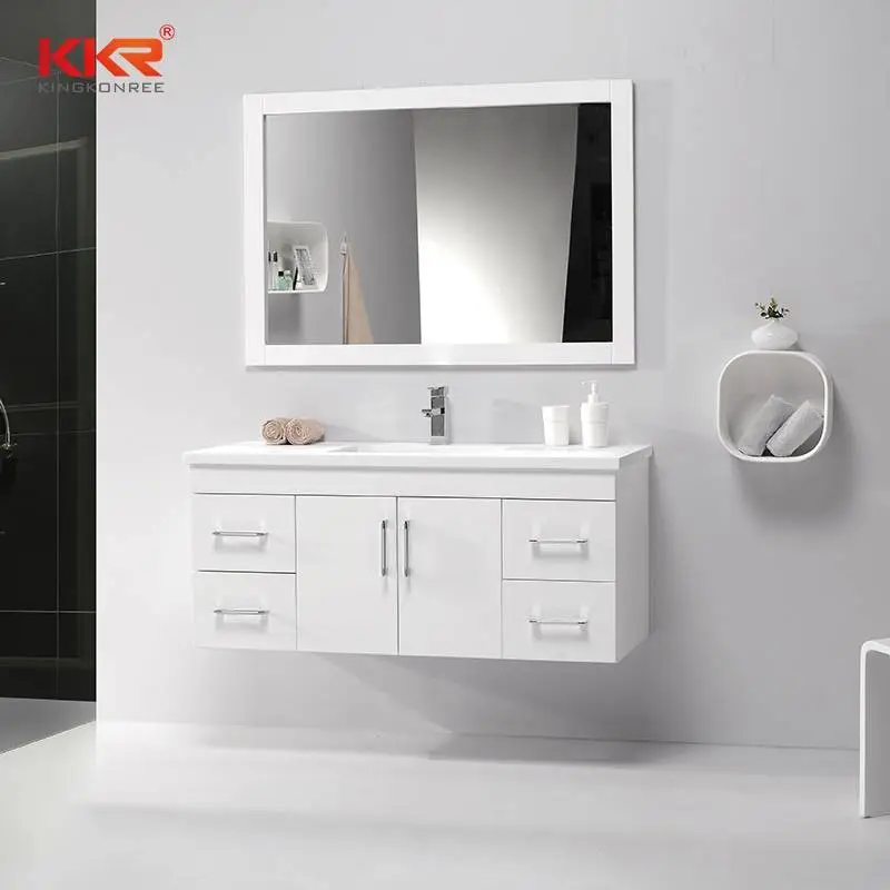 High Quality Wall Hang Bathroom Furniture Wooden Cabinet KKR-703CH 1