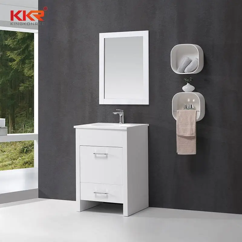 Tocador de baño de tamaño pequeño con almacenamiento KKR-705CF 1