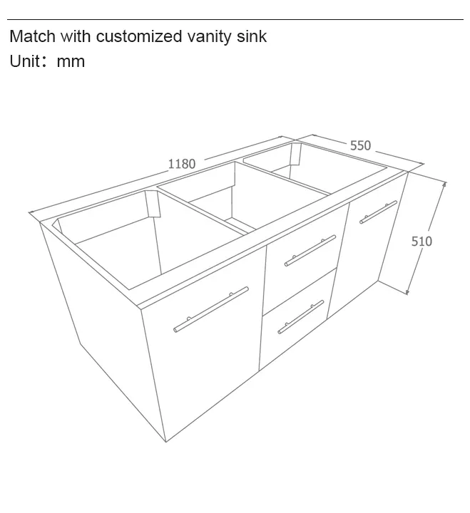 KingKonree kitchen vanity cabinet latest design for hotel 3
