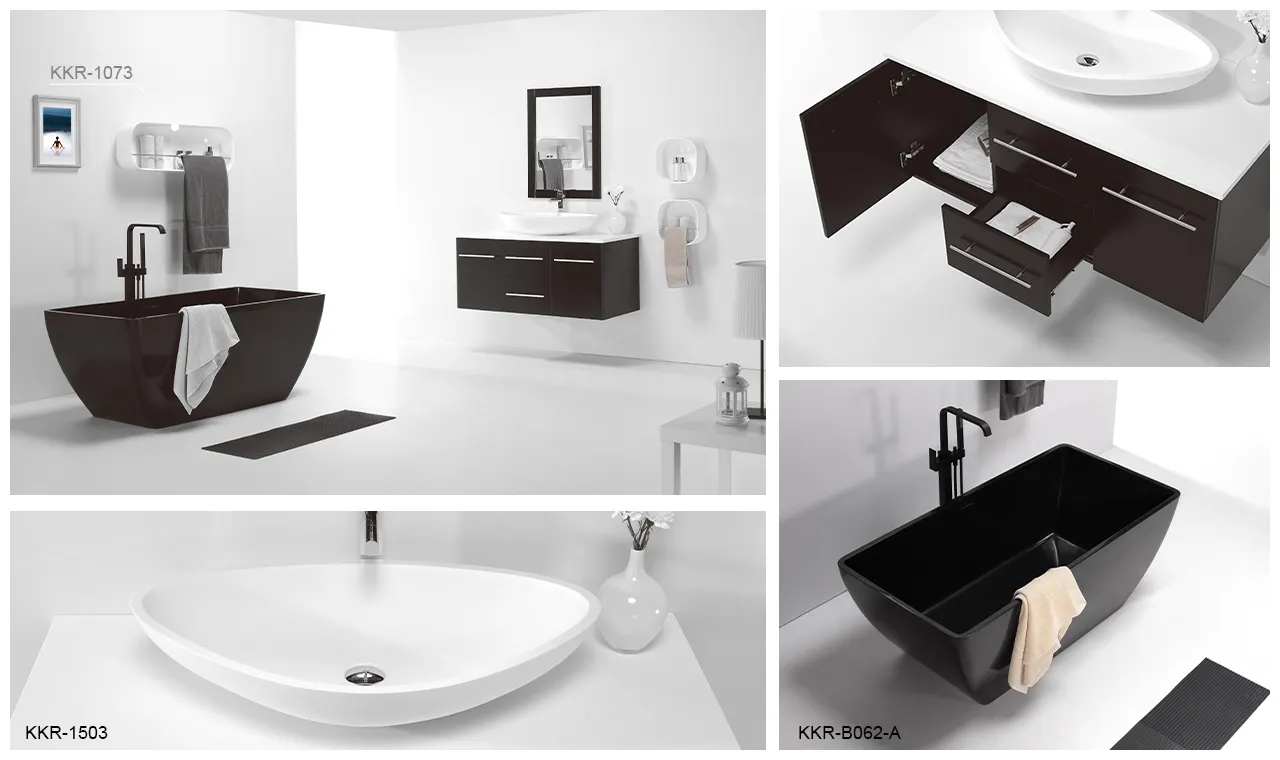 KingKonree kitchen vanity cabinet latest design for hotel 4