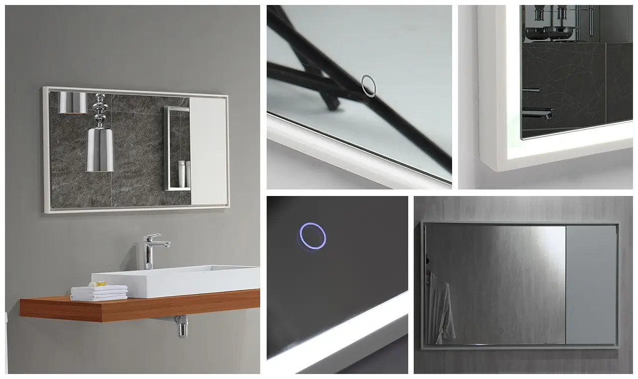 KingKonree small bathroom mirrors supplier for toilet 2