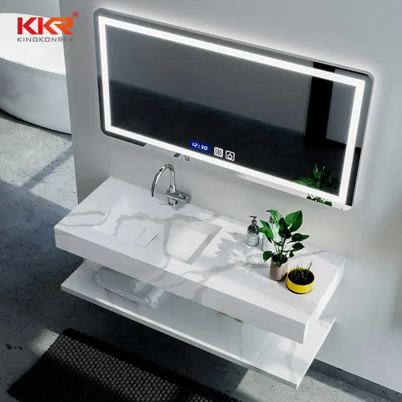 luxurious bathroom washbasin cabinet supplier for bathroom 2