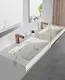 classic wall hung semi pedestal basin manufacturer for hotel 2