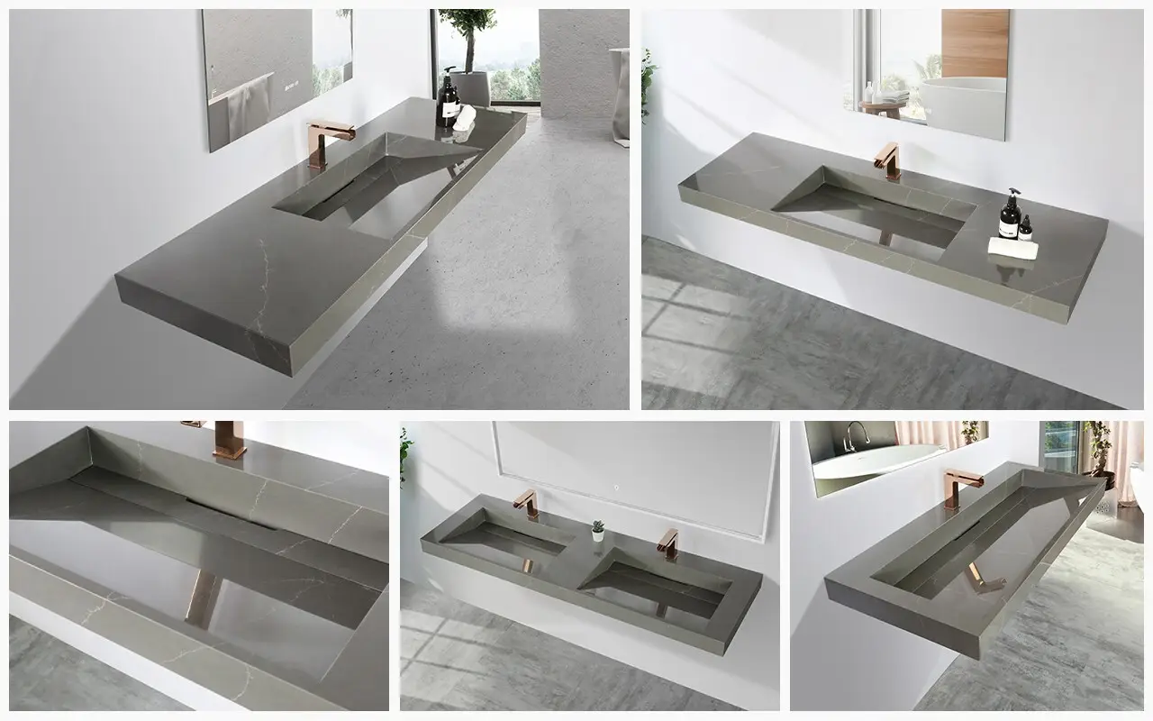 square double wall mount sink supplier for home 3