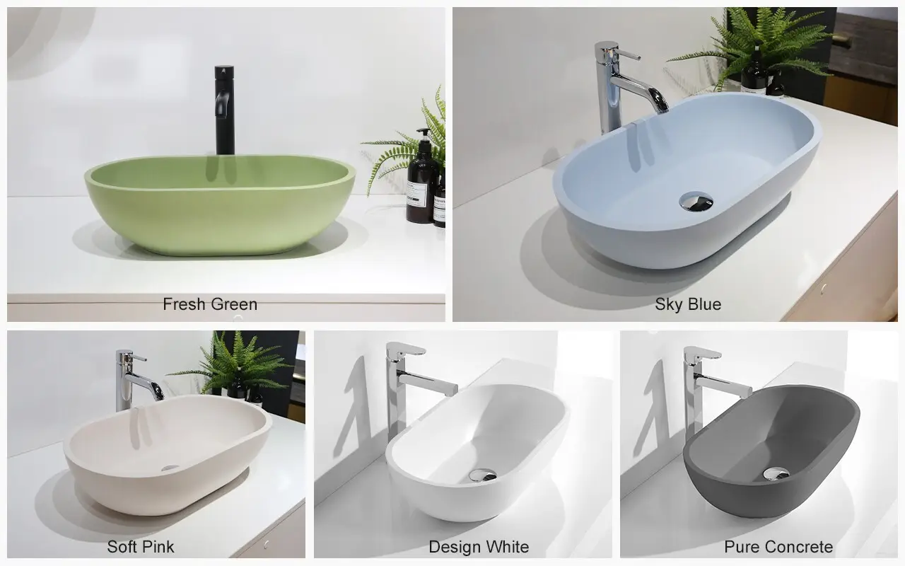 sanitary ware oval above counter basin at discount for home 4