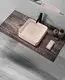 KingKonree white square above counter bathroom sink cheap sample for restaurant 2