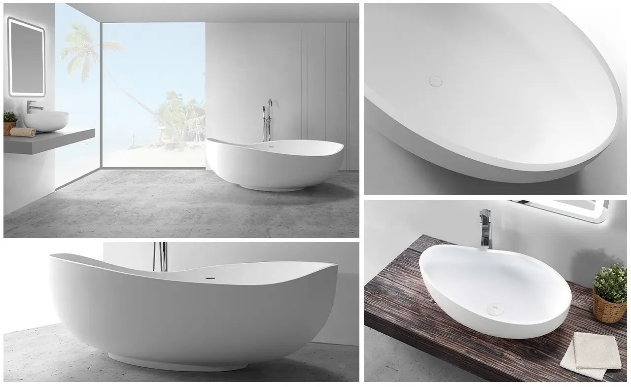 KingKonree hot selling freestanding tub manufacturers OEM for family decoration 8