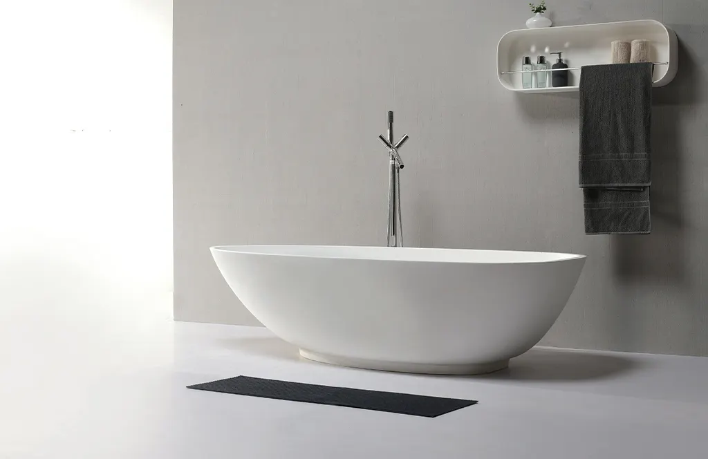 KingKonree finish small freestanding soaking tub custom for family decoration 2