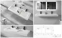 KingKonree wall hung trough sink sink for toilet 3