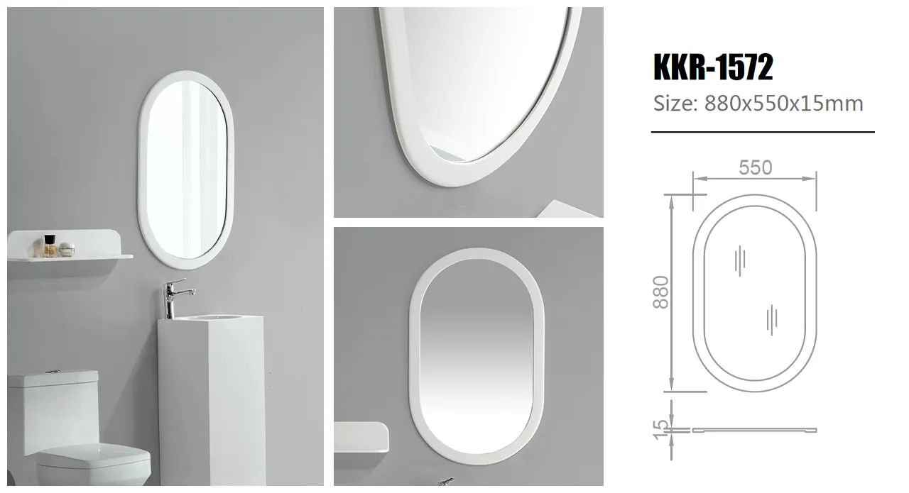 KingKonree elegant compact mirror with led light supplier for bathroom 2