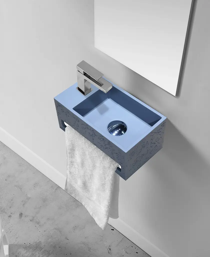 wall hung concrete wall hung basin manufacturer for bathroom 2