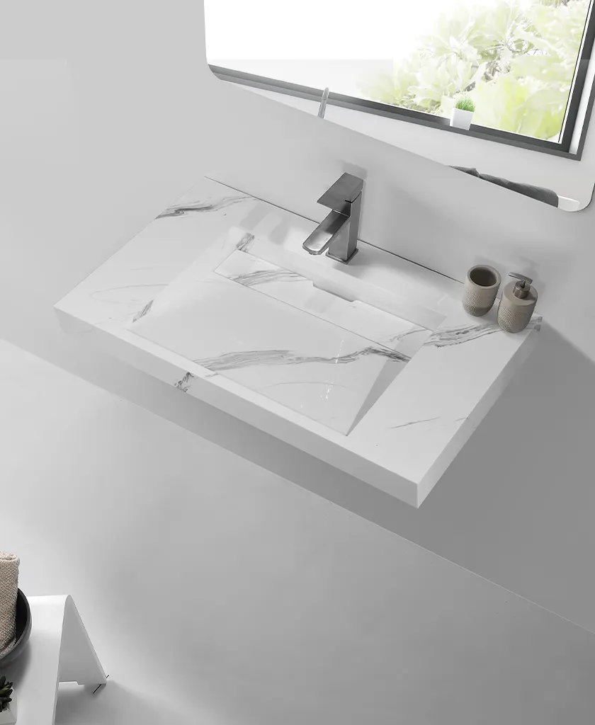 KingKonree small white wall mounted sink sink for hotel 2