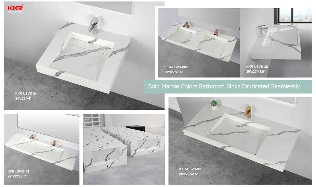 KingKonree classic wall mounted basin bunnings design for bathroom 4