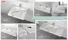 KingKonree classic wall mounted basin bunnings design for bathroom 4